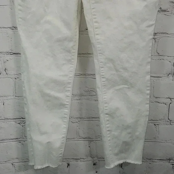 Nine West Gramercy Skinny Capri White Ankle Jeans Size 4 - Picture 3 of 16